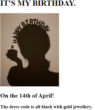 Birthday Invite Project